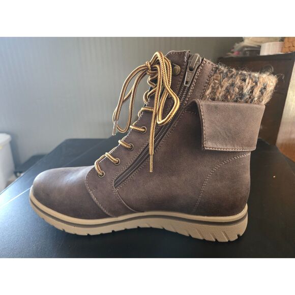 CLIFFS BY WHITE MOUNTAIN Women’s Size 9.5 WIDE Hearty Hiking Winter Boots Stone - Picture 8 of 10